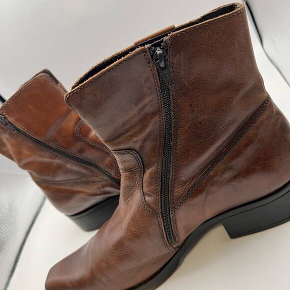 Aldo Dark Brown Leather Men's Boots Size 12 - Picture 9 of 9